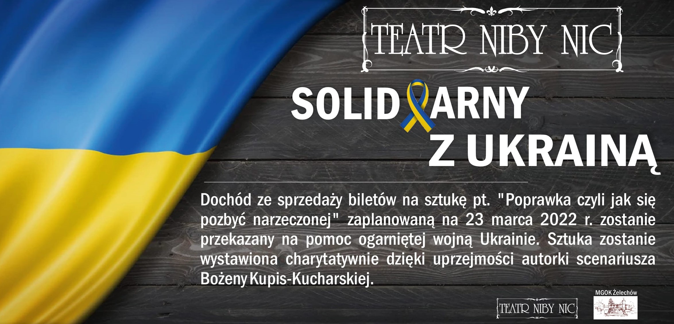 Miniaturka artykułu Teatr „Niby nic” solidarny z Ukrainą