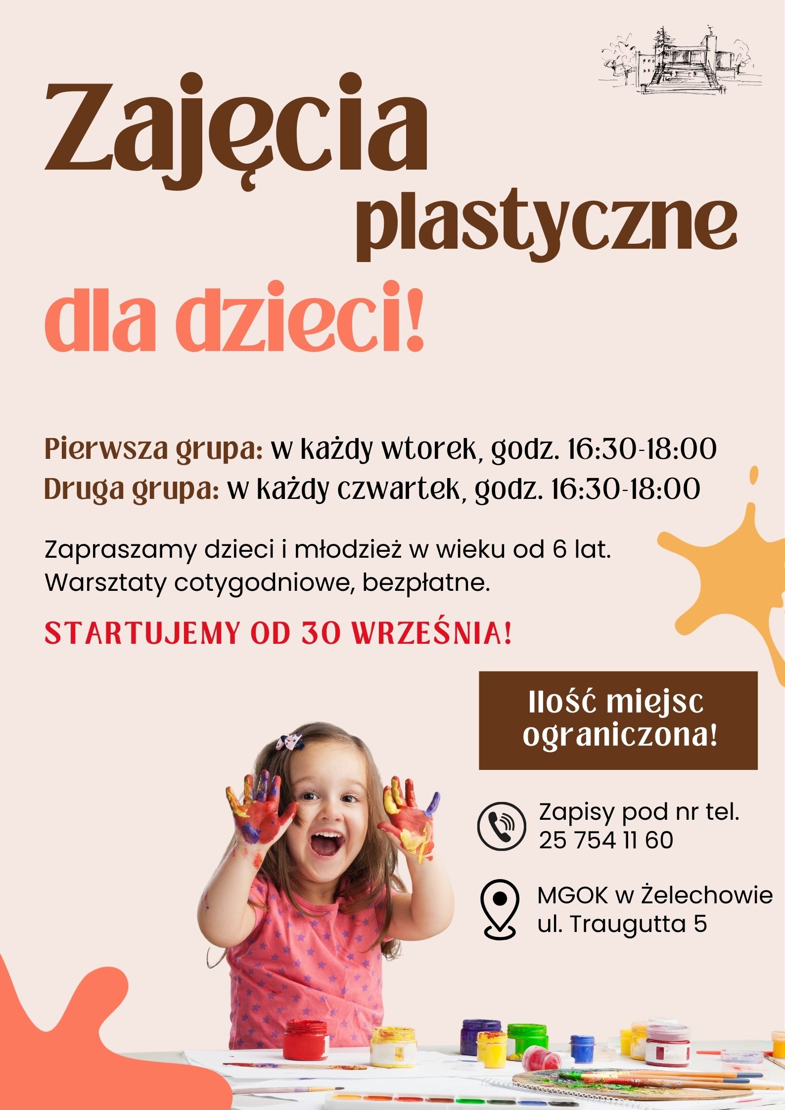 Miniaturka artykułu Zapisy na zajęcia plastyczne