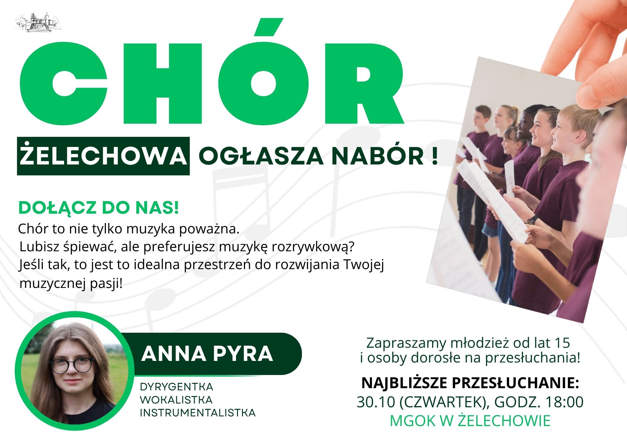 Miniaturka artykułu Dołącz do Chóru Żelechowa!