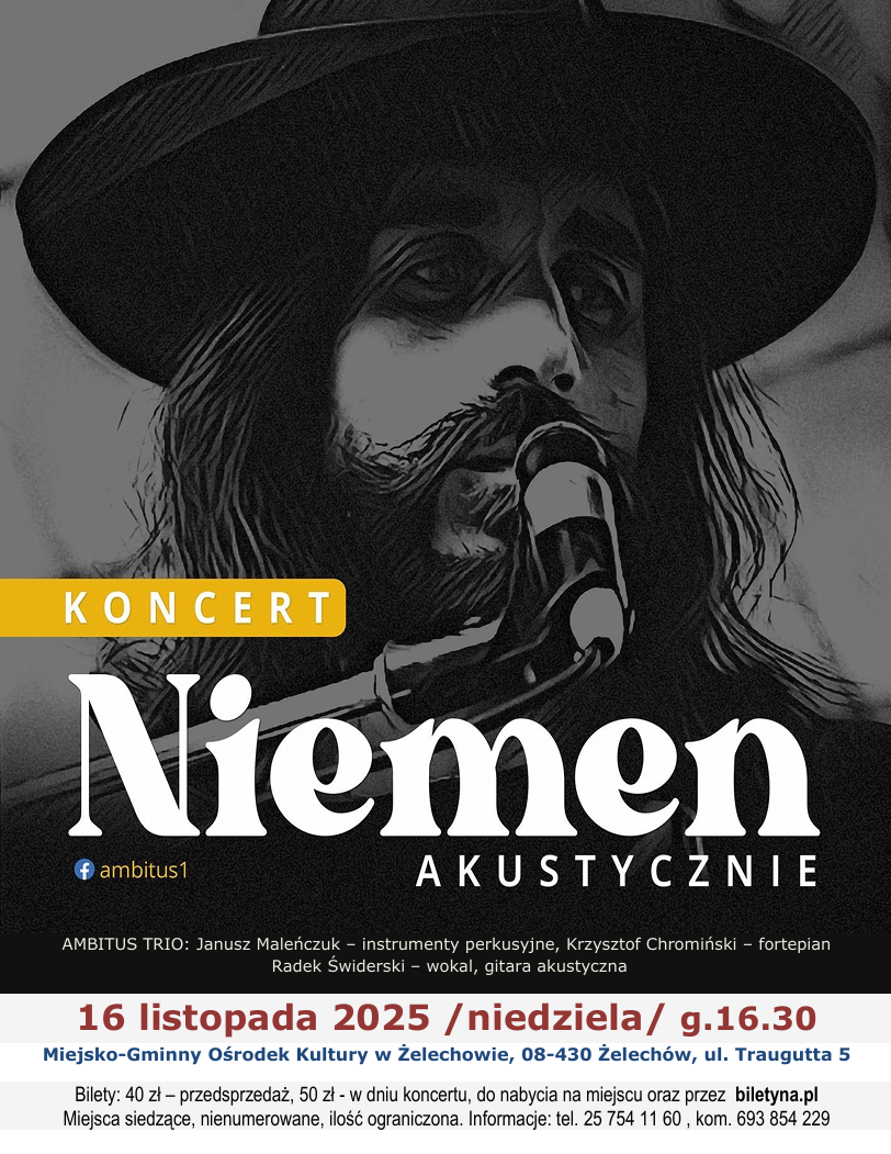 Miniaturka artykułu Koncert „Niemen akustycznie”