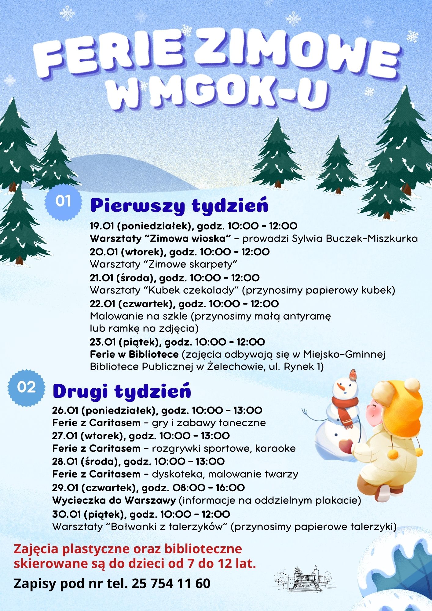 Miniaturka artykułu Ferie z MGOK-iem i Caritasem