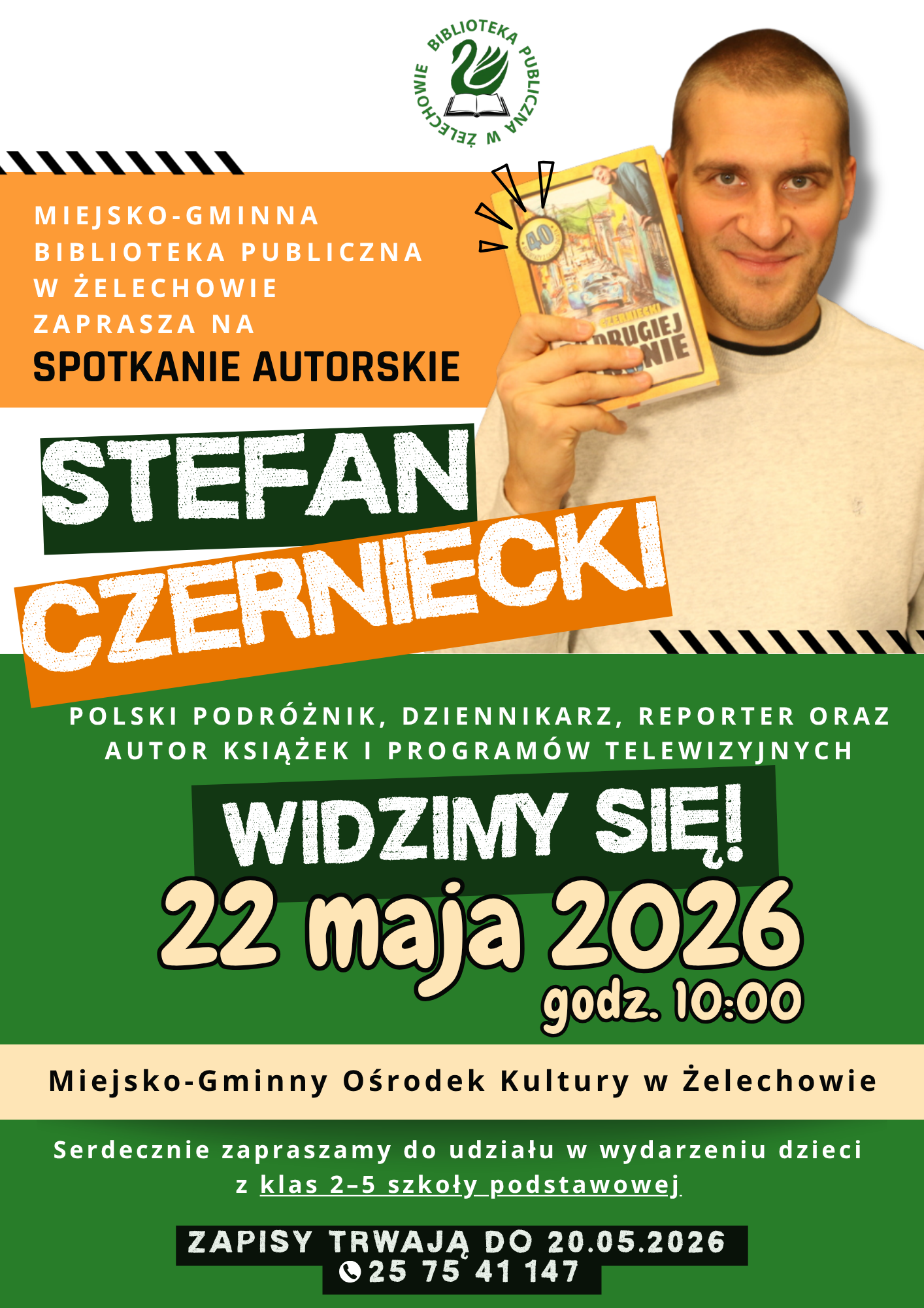 Miniaturka artykułu Spotkanie autorskie ze Stefanem Czernieckim