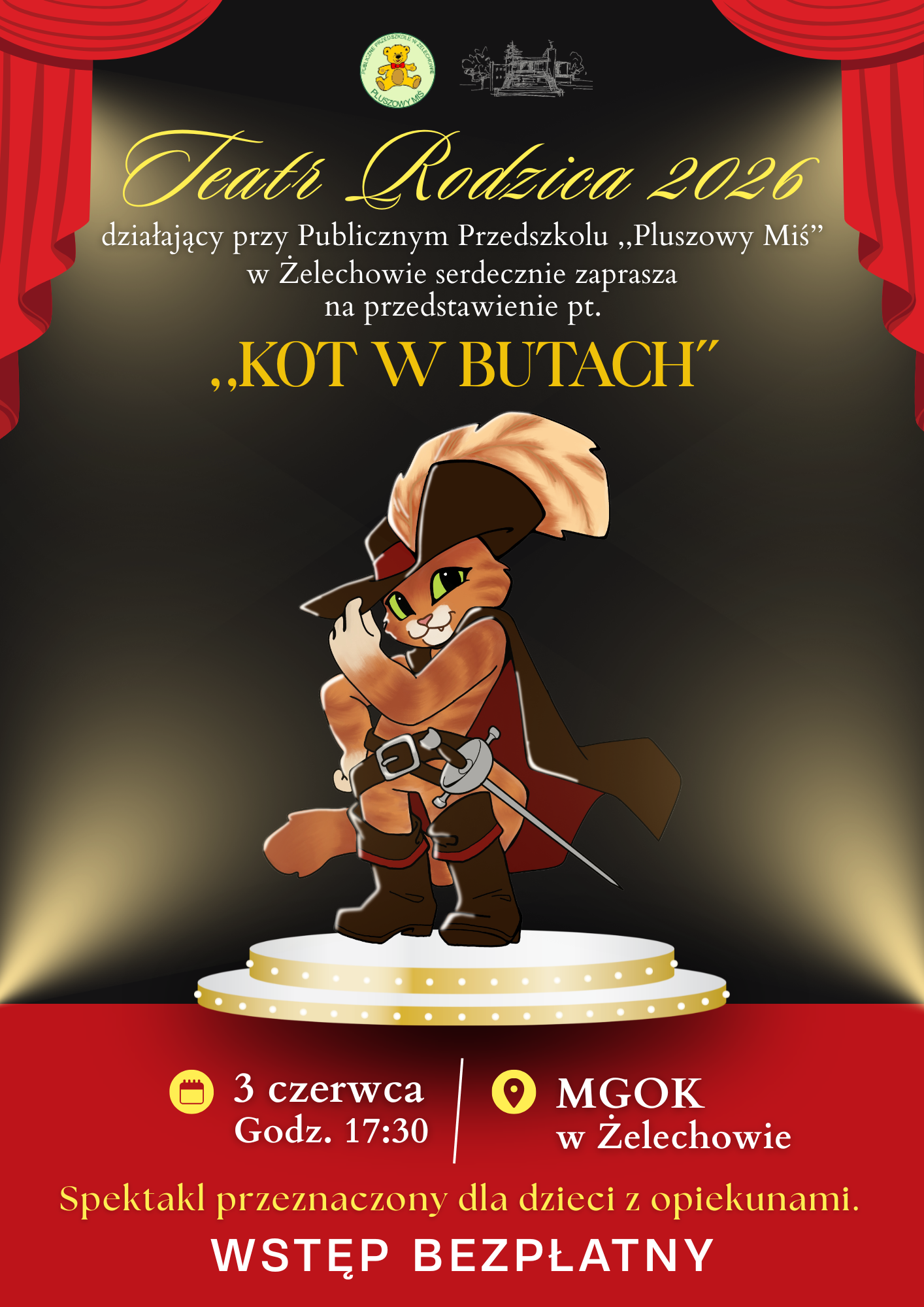 Miniaturka artykułu „Kot w butach” w wykonaniu Teatru Rodzica 2026