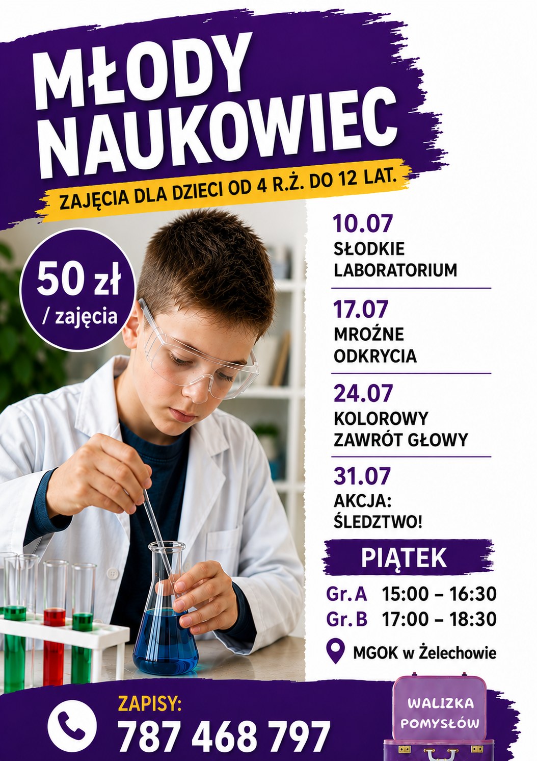 Miniaturka artykułu Walizka Pomysłów zaprasza na spotkania Młodych Naukowców!