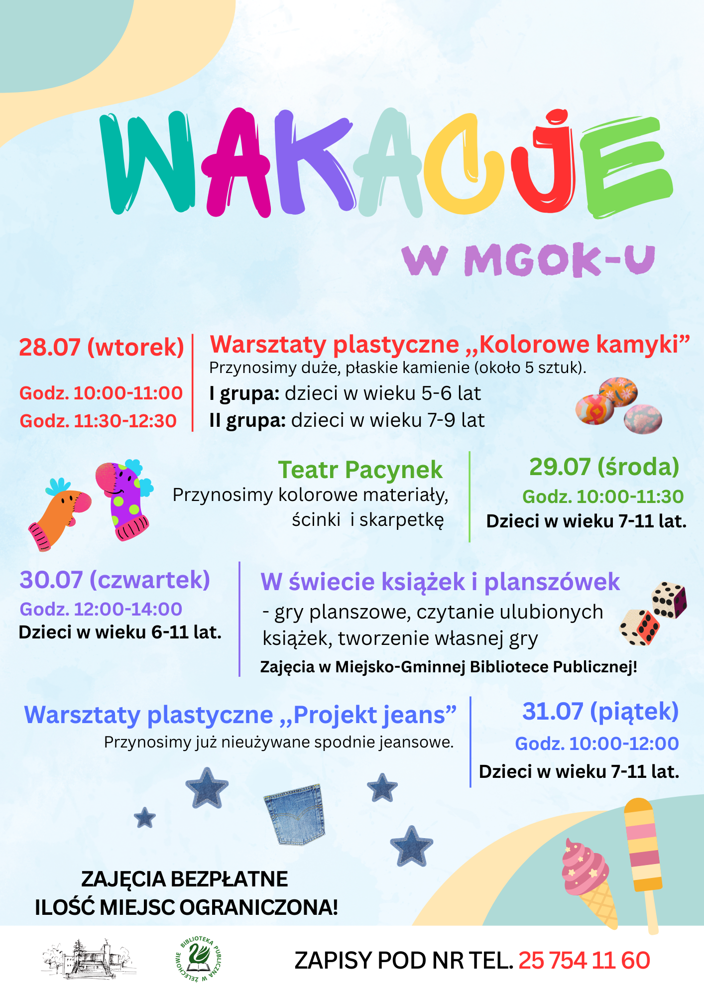 Miniaturka artykułu Zajęcia wakacyjne z MGOK-iem