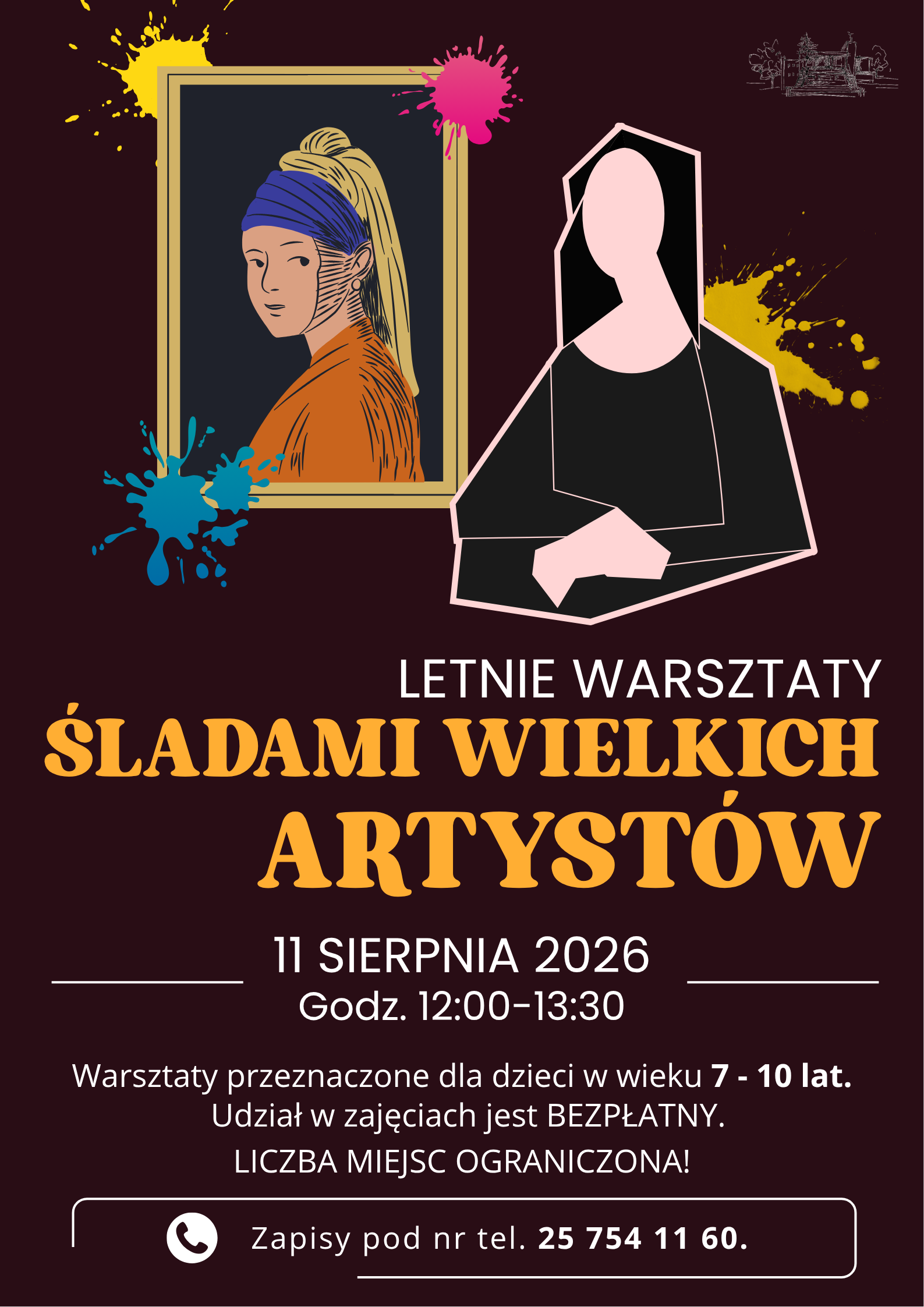 Miniaturka artykułu Letnie warsztaty – ŚLADAMI WIELKICH ARTYSTÓW