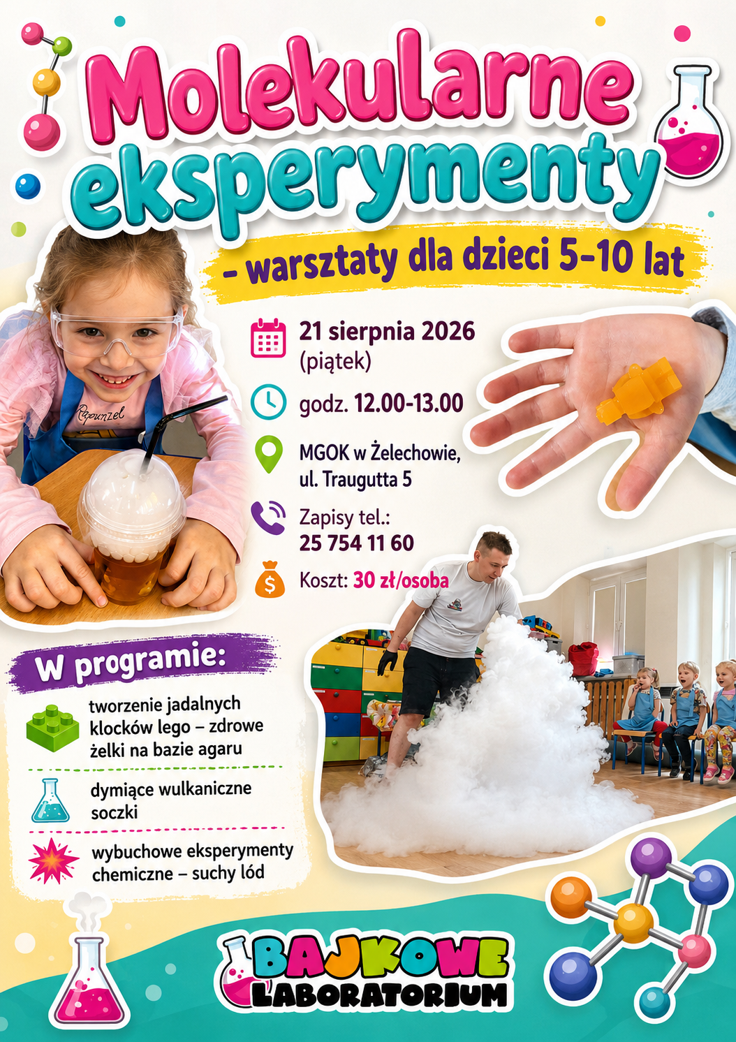 Miniaturka artykułu Molekularne eksperymenty – warsztaty dla dzieci 5-10 lat